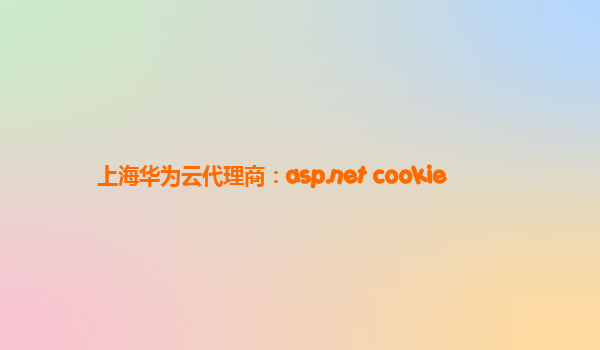 上海华为云代理商：asp.net+cookie