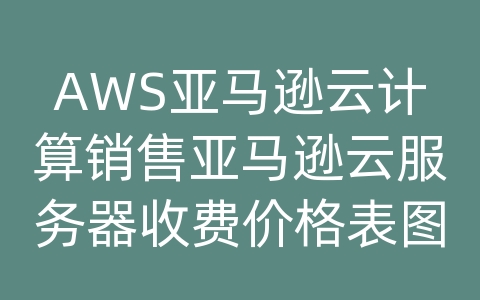 AWS亚马逊云计算销售亚马逊云服务器收费价格表图片大全