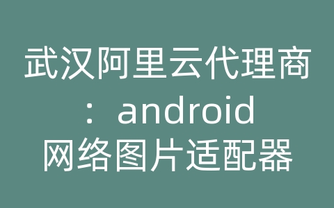 武汉阿里云代理商：android网络图片适配器