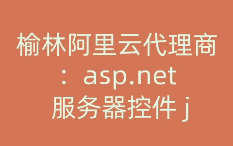 榆林阿里云代理商：asp.net 服务器控件 js